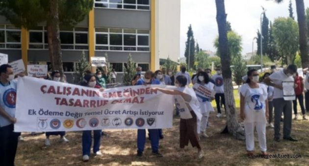 İzmir'de sağlıkçılara eylem yasağı!