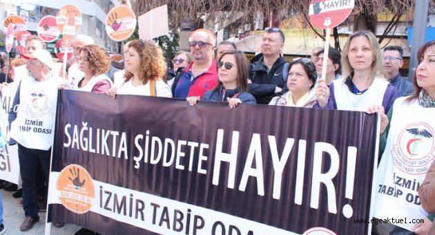 İzmir'de sağlıkçılardan şiddet isyanı!