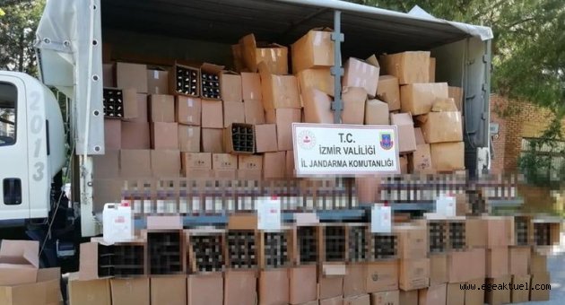 İzmir'de sahte içki operasyonu