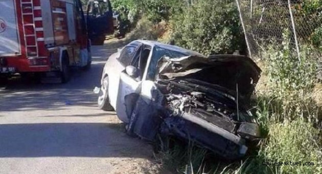 İzmir'de servis minibüsü takla attı