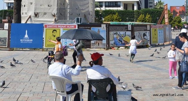 İzmir'de yaz havası keyfi