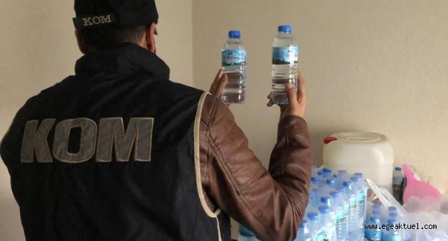 İzmir'de yılbaşı öncesi sahte içki operasyonu
