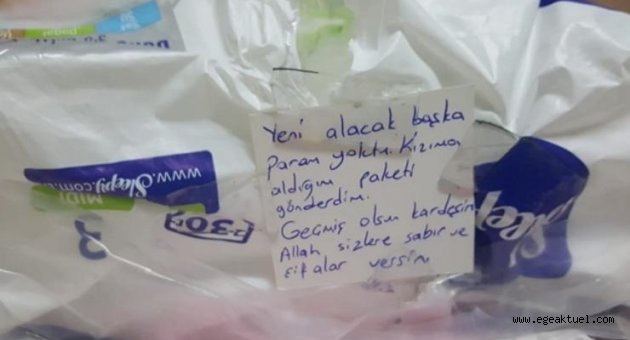 İzmir'den deprem bölgesine gönderilen yardım kolisinde annenin duygulandıran notu