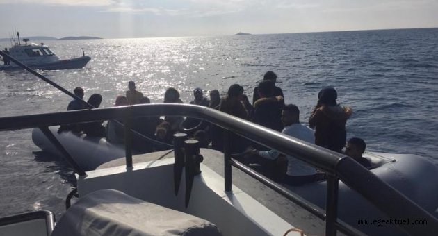  Çeşme ilçesinde,99 göçmen yakalandı.