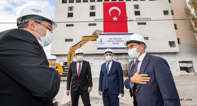 İzmir'in kalbinde kentsel dönüşüm için ilk yıkım