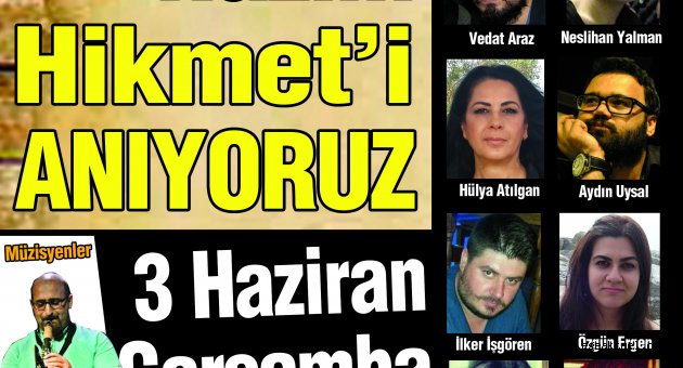 İzmirli şairler Nazım Hikmet’i anacak