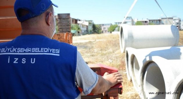 İZSU, Yobaz Deresi için iş başında