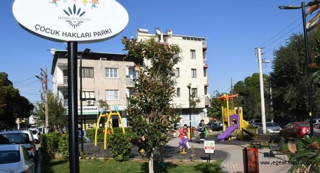 Karabağlar Belediyesi'nden Çocuk Hakları Parkı