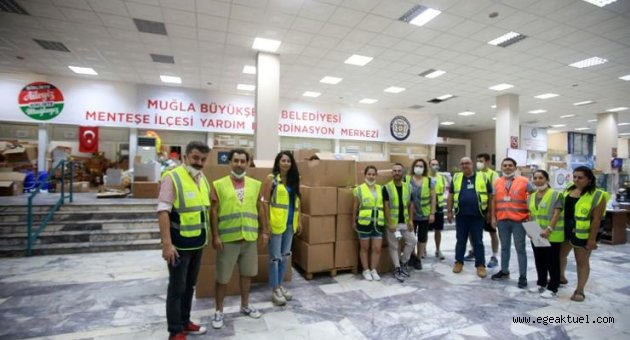 Karabağlar Belediyesi'nden Muğla'ya destek