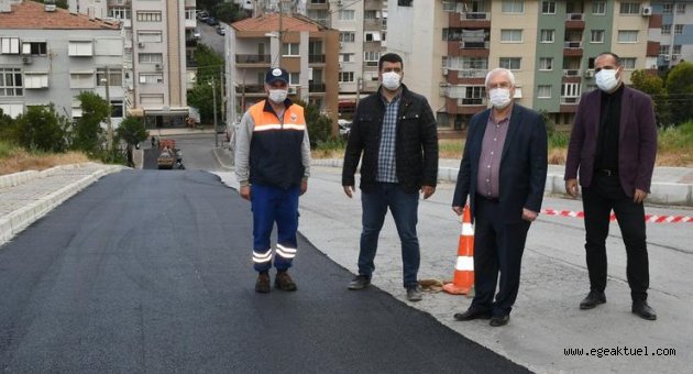 Karabağlar’da asfalt son teknoloji araçlarla seriliyor