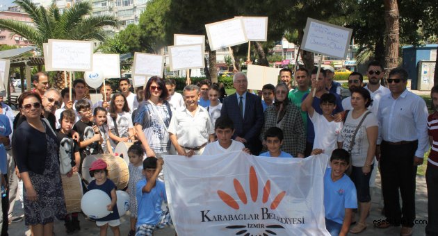 Karabağlar’da “uyuşturucuya hayır” yürüyüşü