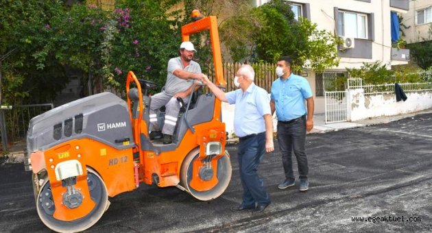 Karabağlar’ın asfalt atağı hız kesmiyor