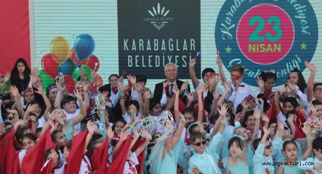 Karabağlar'da 23 Nisan coşkusu dinmiyor