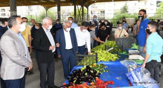 Karabağlar'da pazaryerlerine denetim