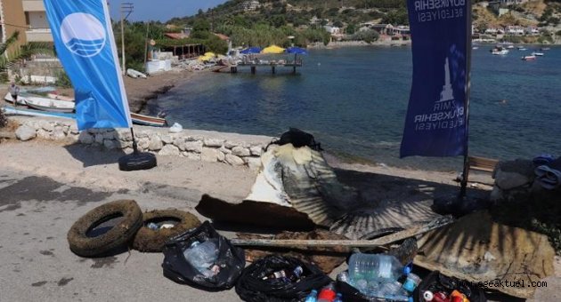 Karaburun’da kıyı temizliği yapıldı