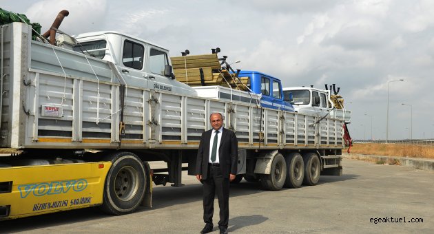 Kardeş belediyelere araç desteği
