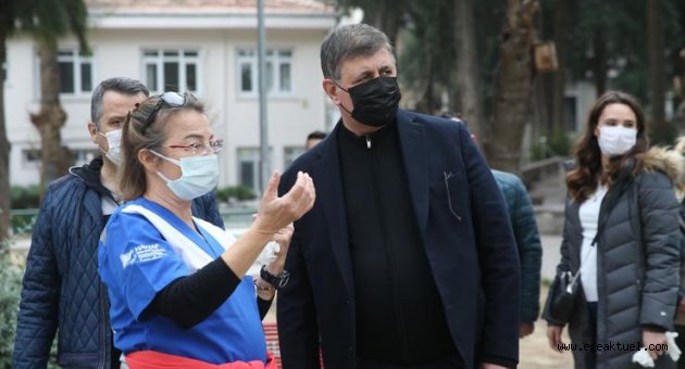 Karşıyaka Belediyesi’nden can dostlar için temizlik çalışması