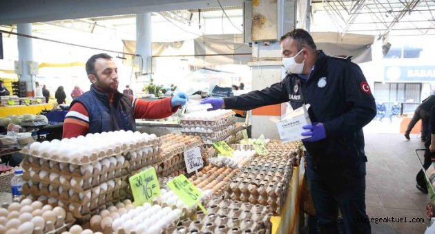 Karşıyaka’nın pazar yerlerinde ‘korona’ denetimi!