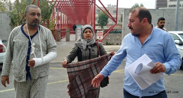 Kazadan yaralı kurtulan Iraklı babanın dramı