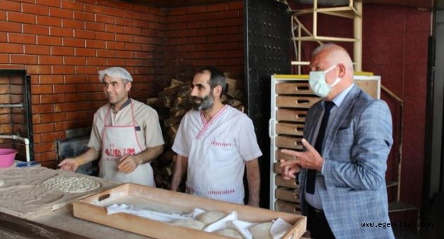 Kemalpaşa Belediyesi’nden tam kapanma öncesi fırınlara denetim