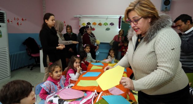 Kendisi küçük sevinci büyük oldu