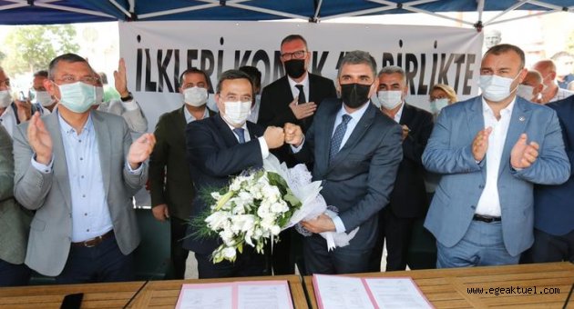 Konak Belediyesi’nden Türkiye’ye örnek sözleşme