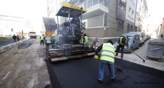 Konak’ın sokaklarına 40 bin ton asfalt 