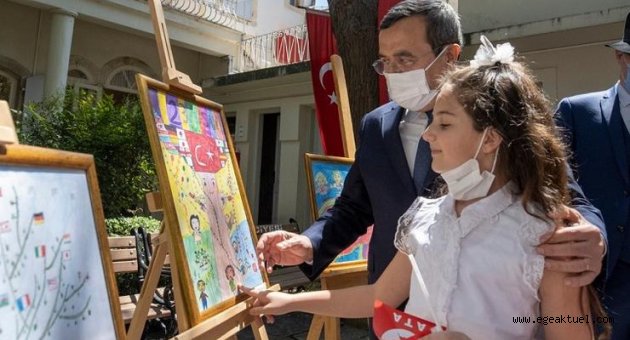 Konak’ta 23 Nisan Resim Yarışması Ödülleri minik sahipleri ile buluştu