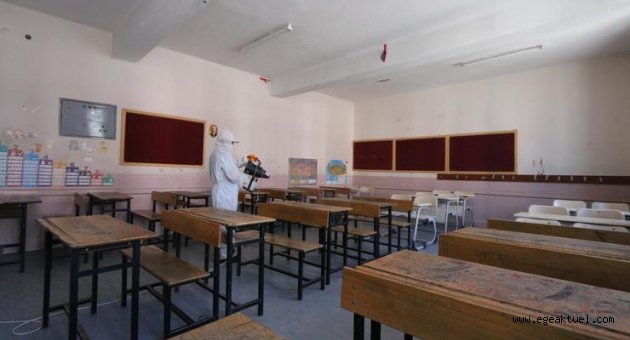 Konak’ta LGS öncesi dezenfektan seferberliği