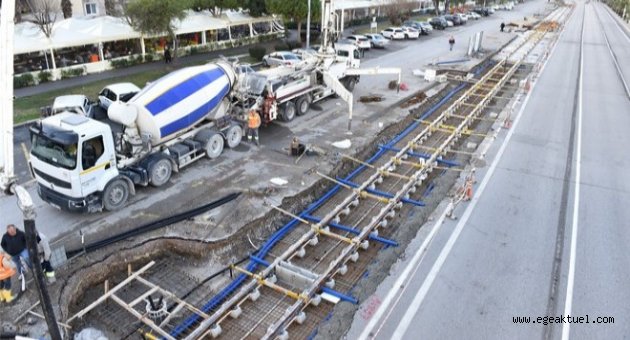 Konak Tramvayı'nda gece mesaisi