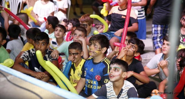 Konaklı çocuklar eğlenceye doydu!