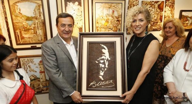 Konaklı kadınların emekleri sergilendi