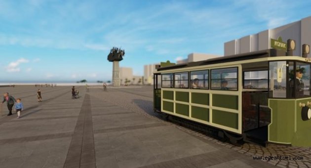 Kordon’a nostaljik tramvay geliyor