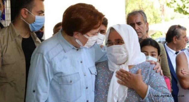Köylü kadın, Akşener’e sarılarak ağladı