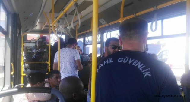 Kurtarılan 18 göçmen Çeşme'de, operasyon sürüyor