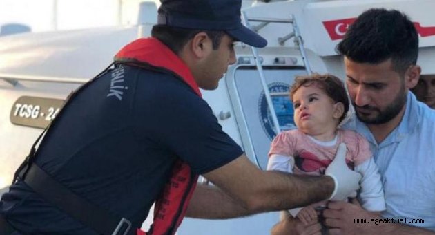 Lastik botta 39 kaçak göçmen yakalandı