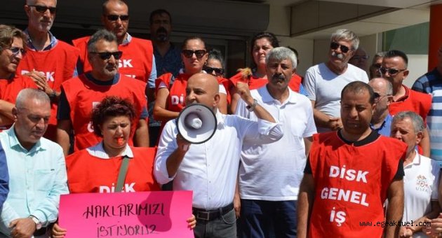 Mahir Polat'tan Aliağa Belediyesi'nden çıkarılan işçilere büyük destek