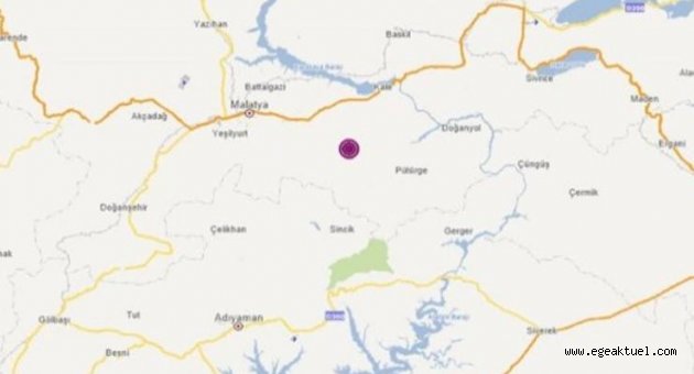 Malatya'da 4,1 büyüklüğünde deprem