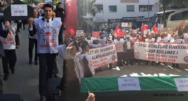 Memurlar kefenli eyleme hazırlanıyor