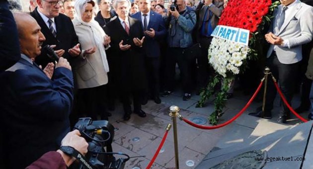 Meral Akşener, Fethi Sekin’in anıtını ziyaret etti