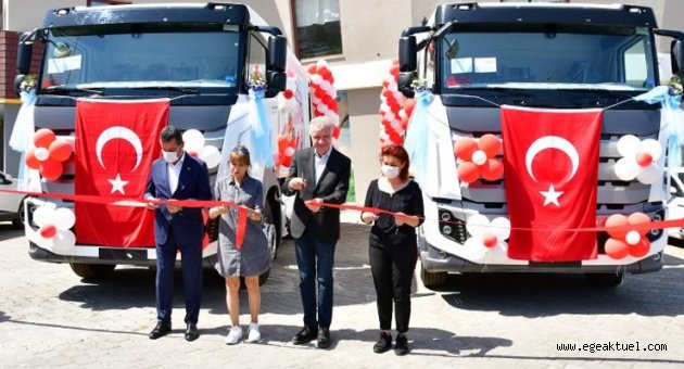 Narlıdere Belediyesi'ne 2 yeni çöp kamyonu daha!