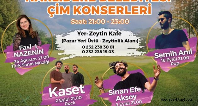 Narlıdere‌ ‌Çim‌ ‌Konserleri‌ ‌başlıyor!‌ ‌