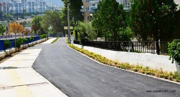 Narlıdere’nin bisiklet yolu tamamlanıyor
