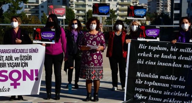 Narlıdere ‘şiddete’ karşı tek yürek!