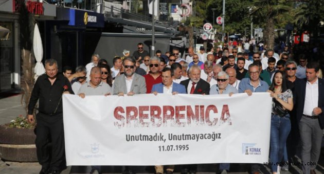 O büyük acı Konak’ta anıldı