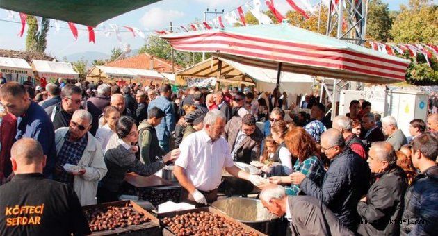 Ödemiş, kestane festivali ile şenlendi