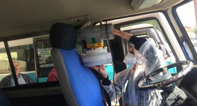 Ödemiş'te Ticari Araçlar İlaçlanıyor…