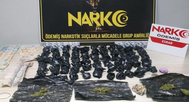 Ödemiş'te uyuşturucu baskını