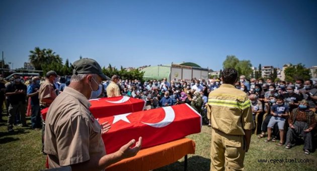 Orman şehitlerine hüzünlü veda