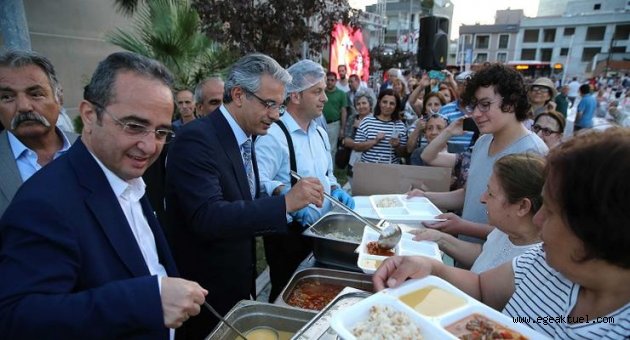 Örnekköy’de 2 bin kişilik iftar sofrası